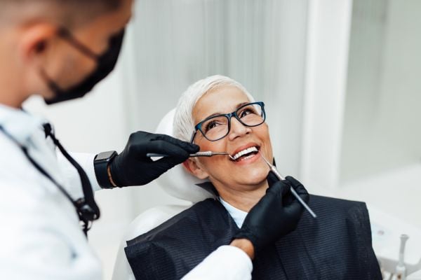Smiling patient