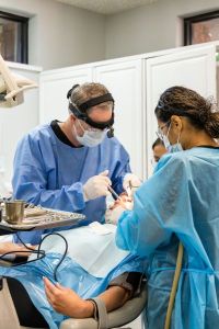image of Central Valley OMS Oral Surgeon working on patient